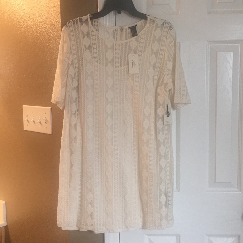 Ivory slip dress